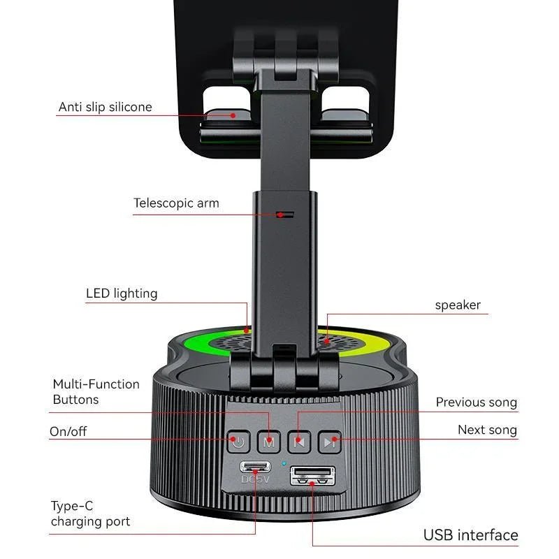 5 - in - 1 Bluetooth Speaker Phone Stand | Watch. Charge. Play. Anywhere. - Katchy Vibez
