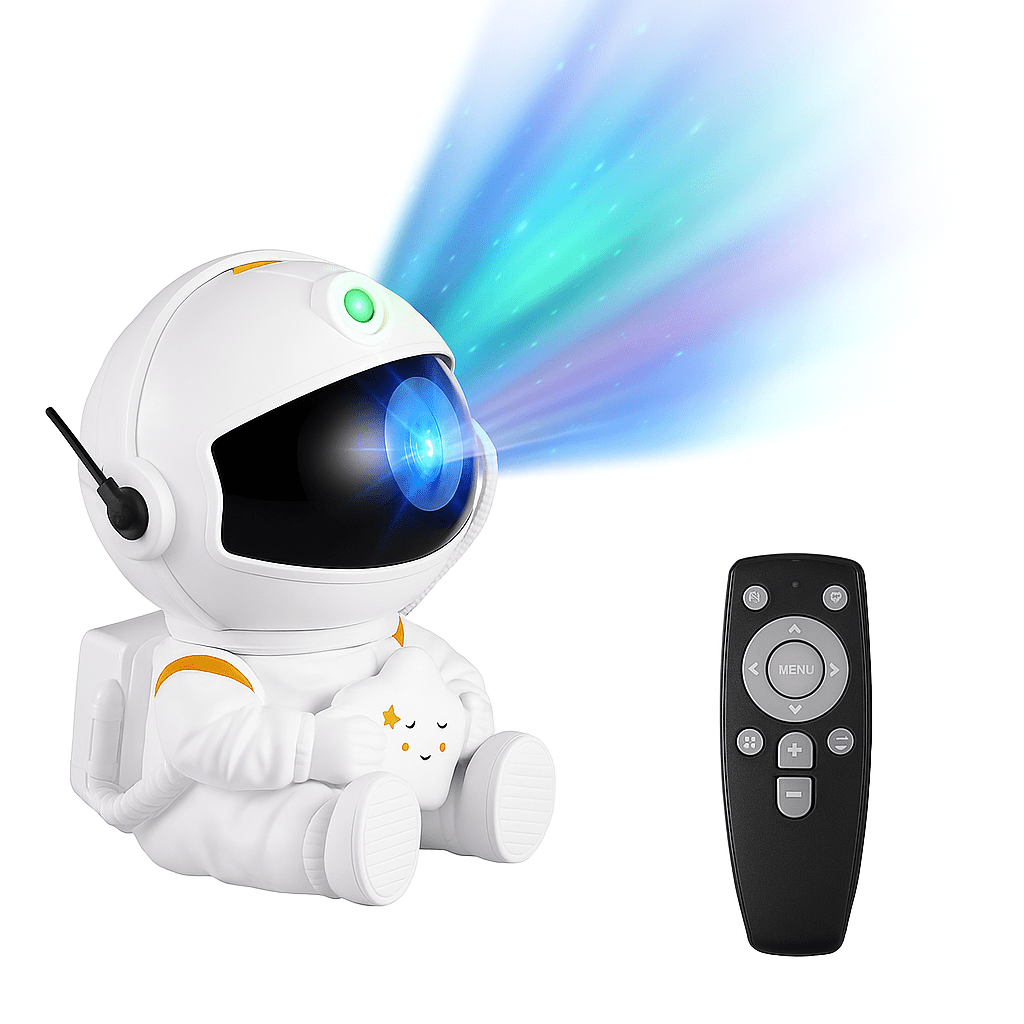 Astronaut Galaxy Projector Lamp – Starry Nebula Night Light - Katchy Vibez