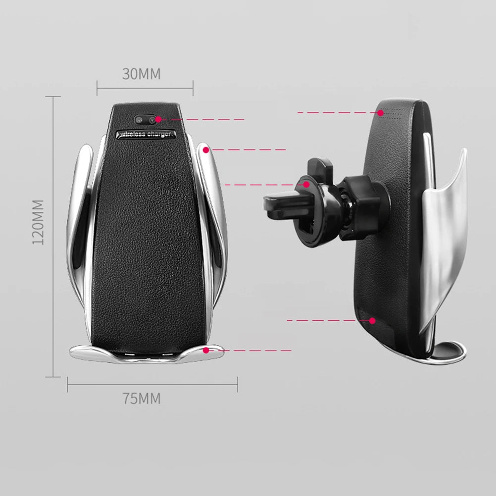Automatic Clamping Wireless Car Charger - Katchy Vibez