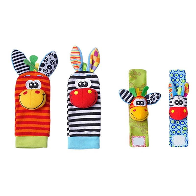 Baby Rattle Socks & Wrist Bands | Sensory Toy for Newborns - Katchy Vibez
