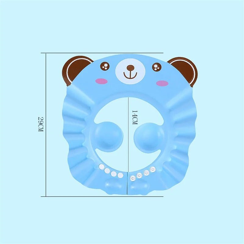 🔗Baby Shower Cap – Bath Visor for Eye & Ear Protection - Katchy Vibez