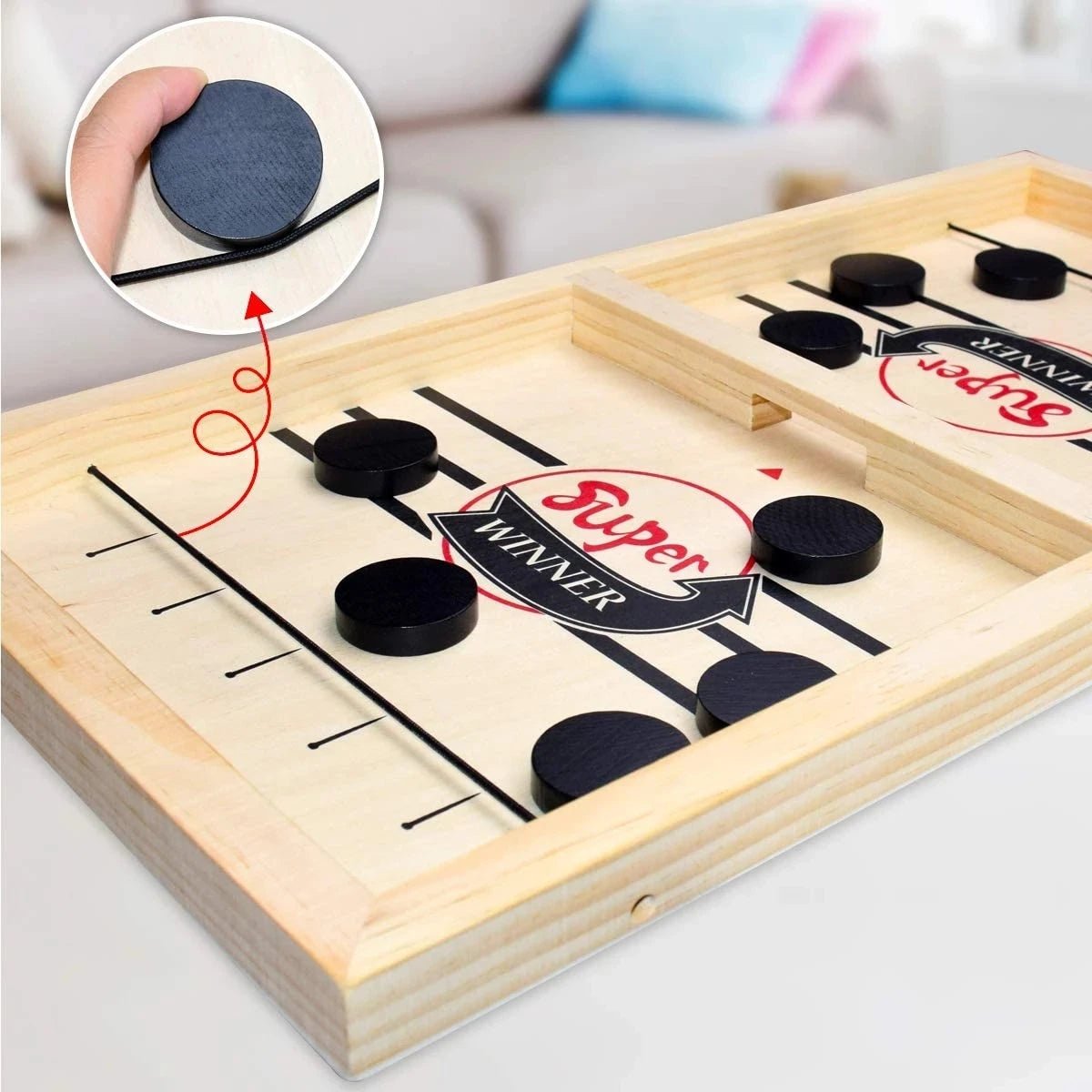 Fast Sling Puck Game | Table Hockey Challenge - Katchy Vibez