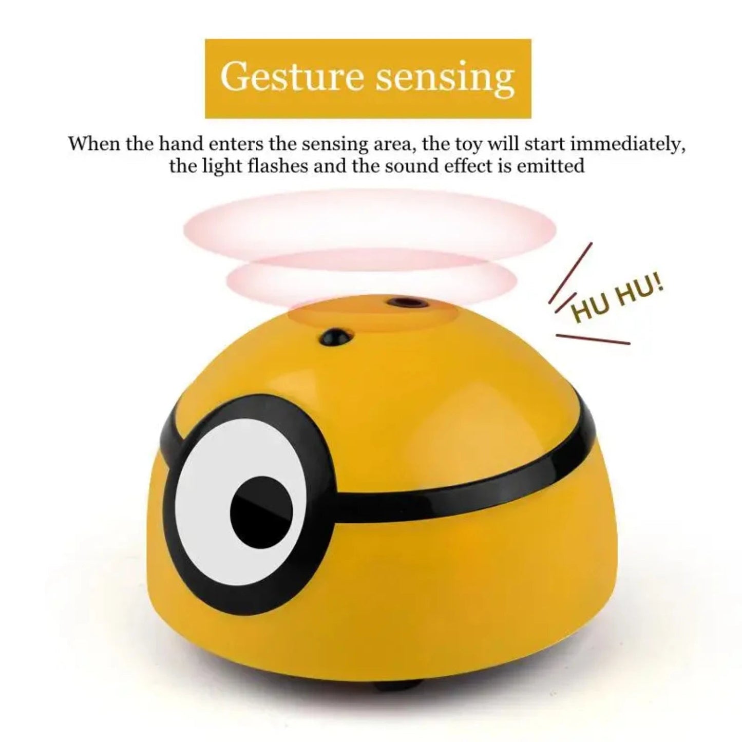 Interactive Cat Toy Ball – Smart Escaping Teaser with Lights & Sound - Katchy Vibez