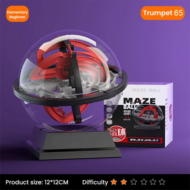 IQ Maze Ball Puzzle | 3D Brain Challenge in a Handheld Orb - Katchy Vibez