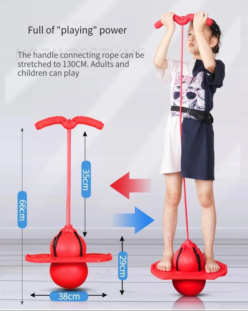 JumpFrog Balance Trainer | Bouncing Ball Fitness Toy for Kids - Katchy Vibez