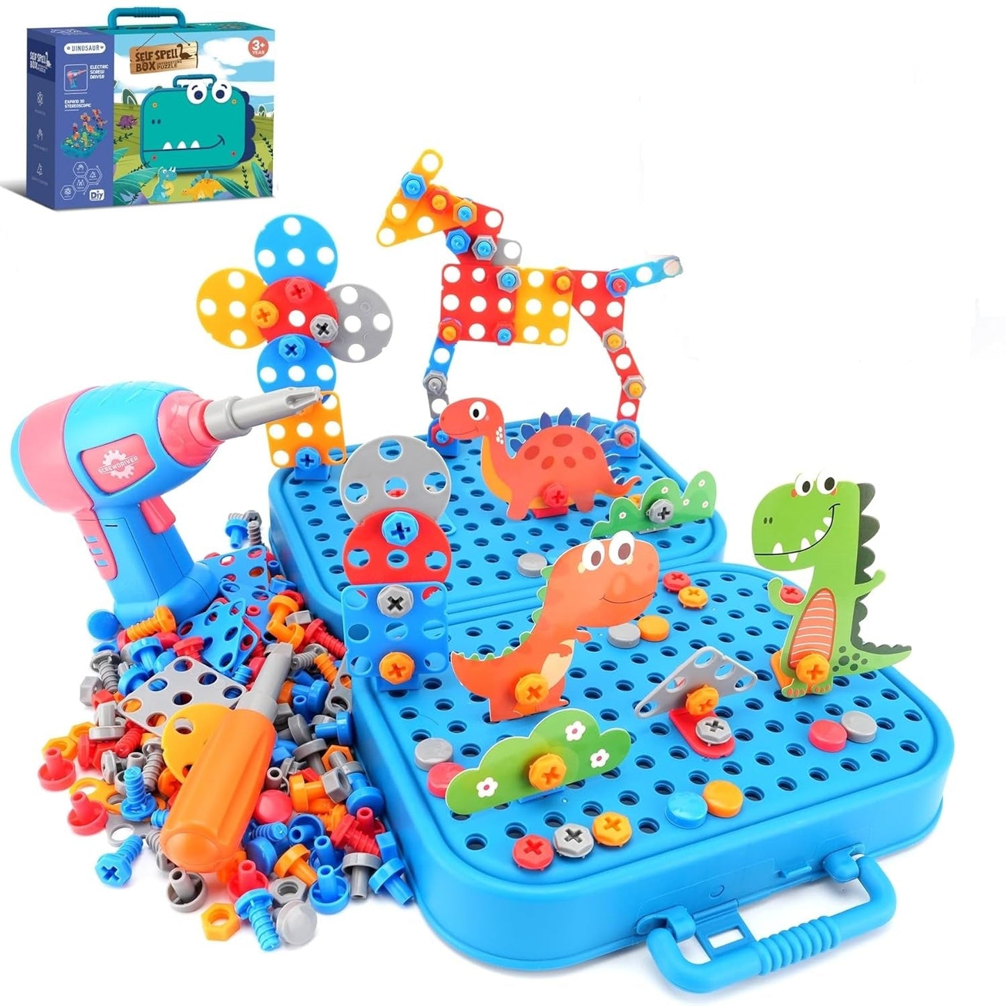 Kids DIY Drill Toolbox Set | Construction Fun for Creative Builders - Katchy Vibez
