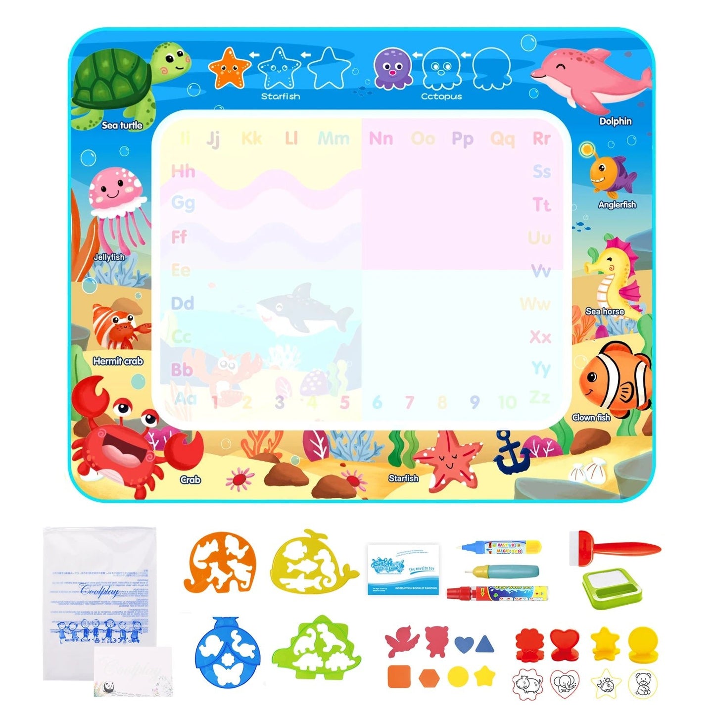 Magical Water Drawing Mat | Mess - Free Creativity for Kids - Katchy Vibez