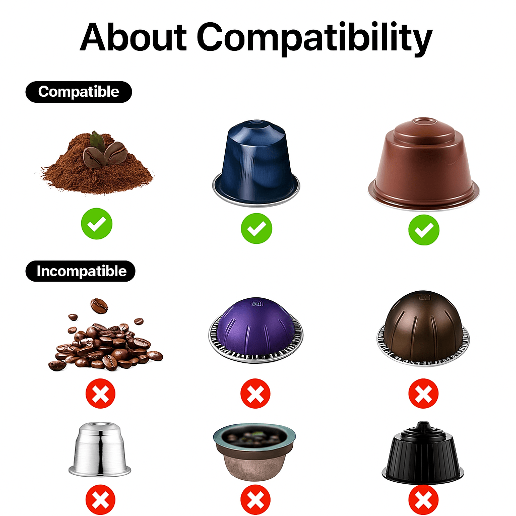 Portable Electric Espresso Machine – Compatible with NS Capsules & Ground Coffee - Katchy Vibez