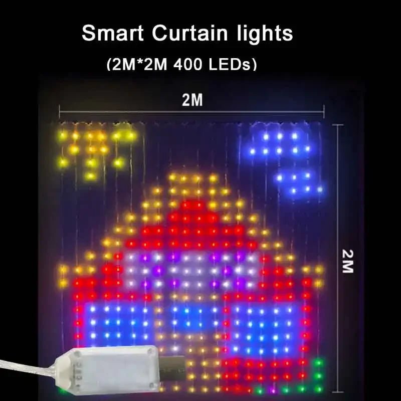 Smart LED Curtain Lights | Your Walls, Your Canvas. - Katchy Vibez
