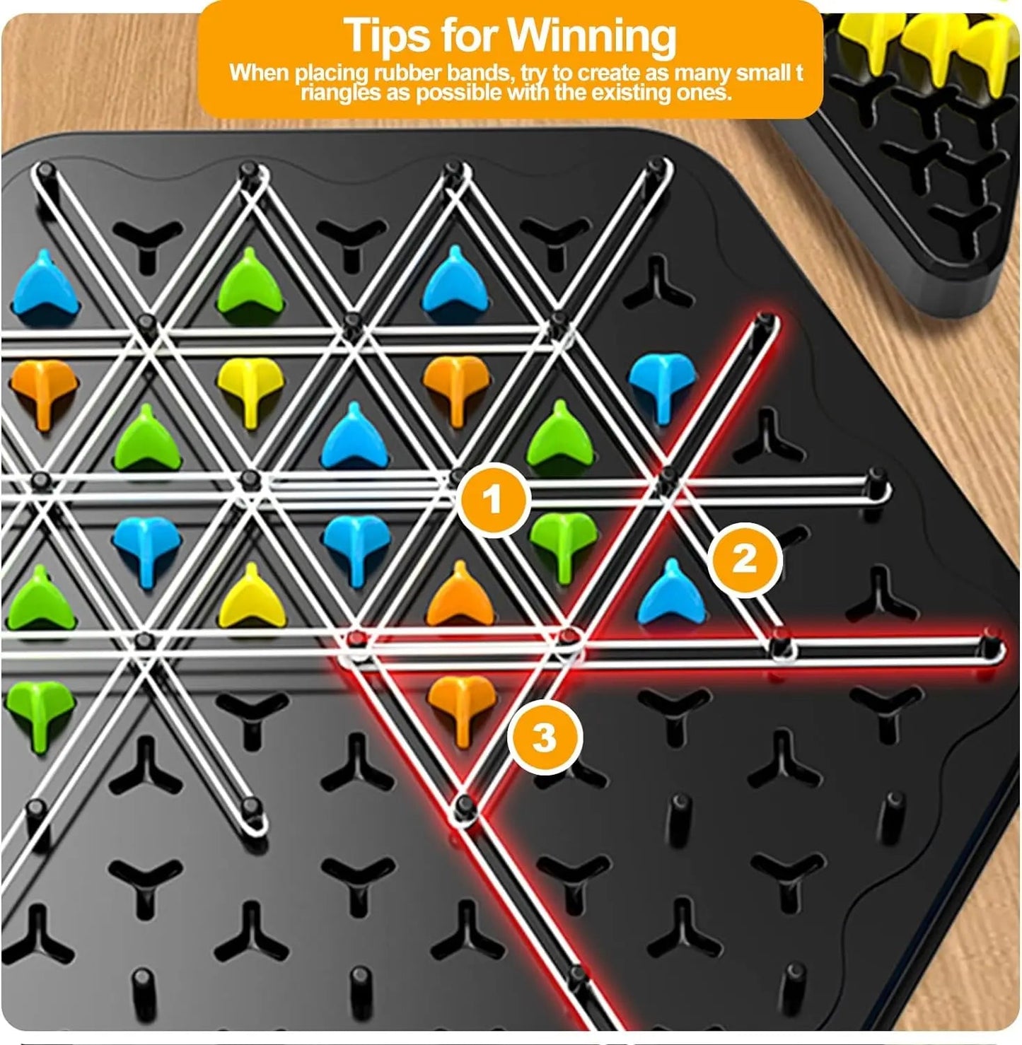 Triggle Battle Game Set | Rubber Band Sling + Multiplayer Board - Katchy Vibez