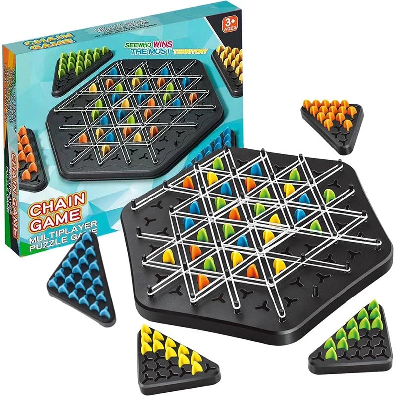 Triggle Battle Game Set | Rubber Band Sling + Multiplayer Board - Katchy Vibez