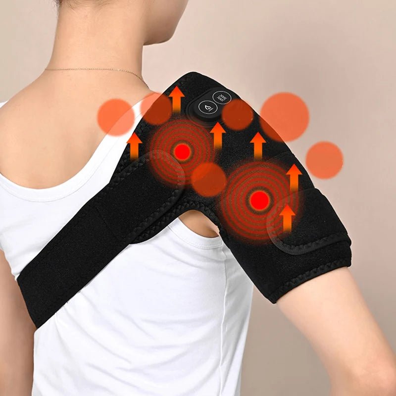 USB Heated Shoulder & Knee Pad | Adjustable Therapy Wrap - Katchy Vibez