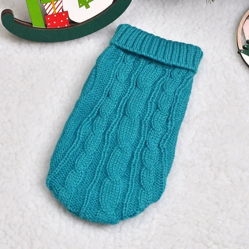 🔗Warm Twist Design Knited Pet Sweater - Katchy Vibez