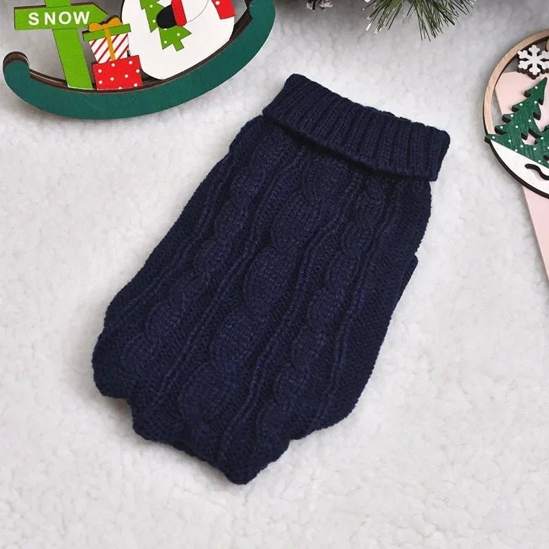 🔗Warm Twist Design Knited Pet Sweater - Katchy Vibez