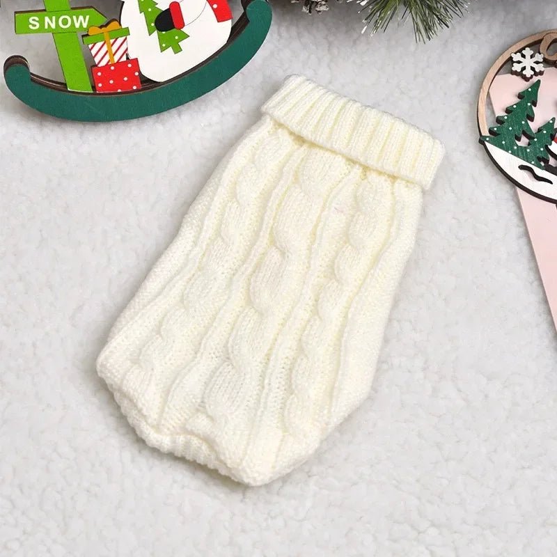 🔗Warm Twist Design Knited Pet Sweater - Katchy Vibez