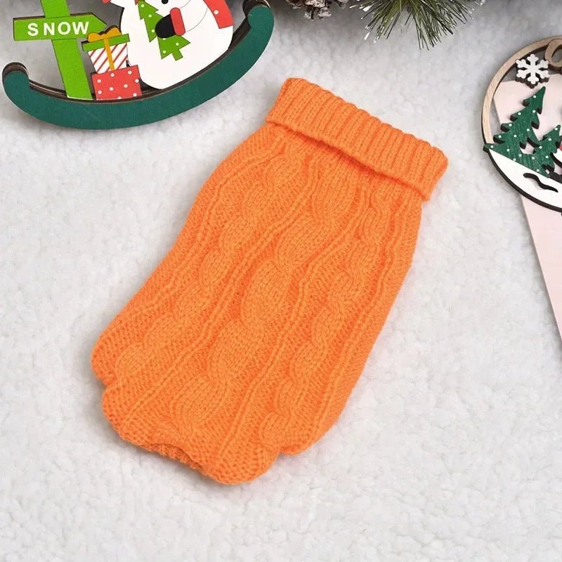 🔗Warm Twist Design Knited Pet Sweater - Katchy Vibez