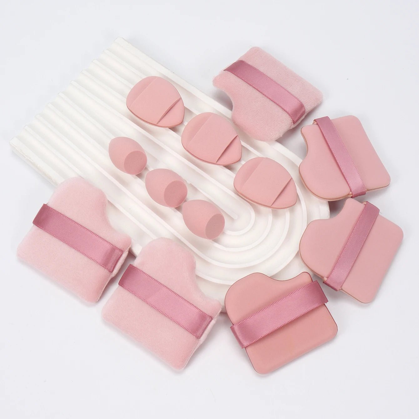 12 - Piece Makeup Sponge & Puff Set | Blender + Puff + Mini Combo - Katchy Vibez