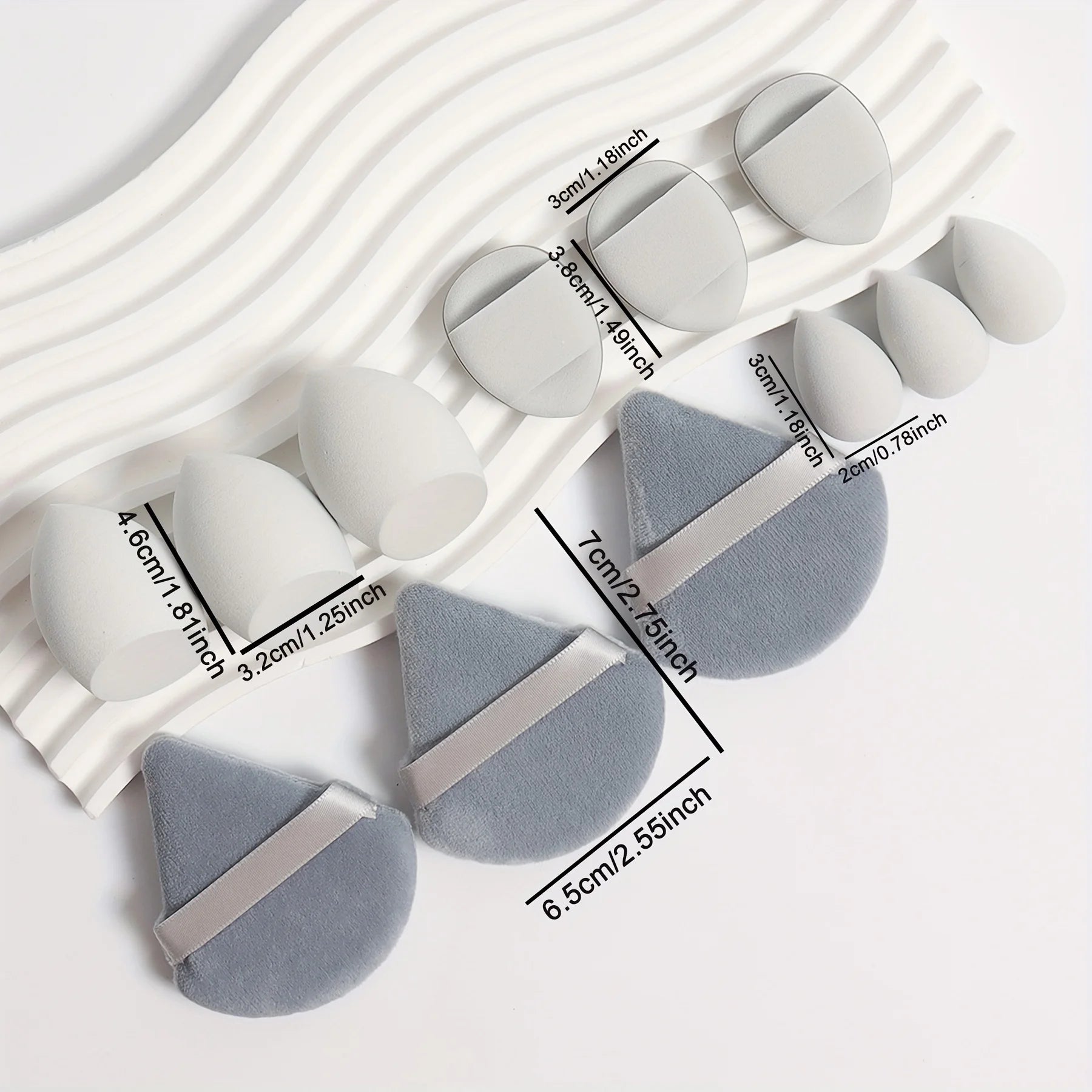 12 - Piece Makeup Sponge & Puff Set | Blender + Puff + Mini Combo - Katchy Vibez