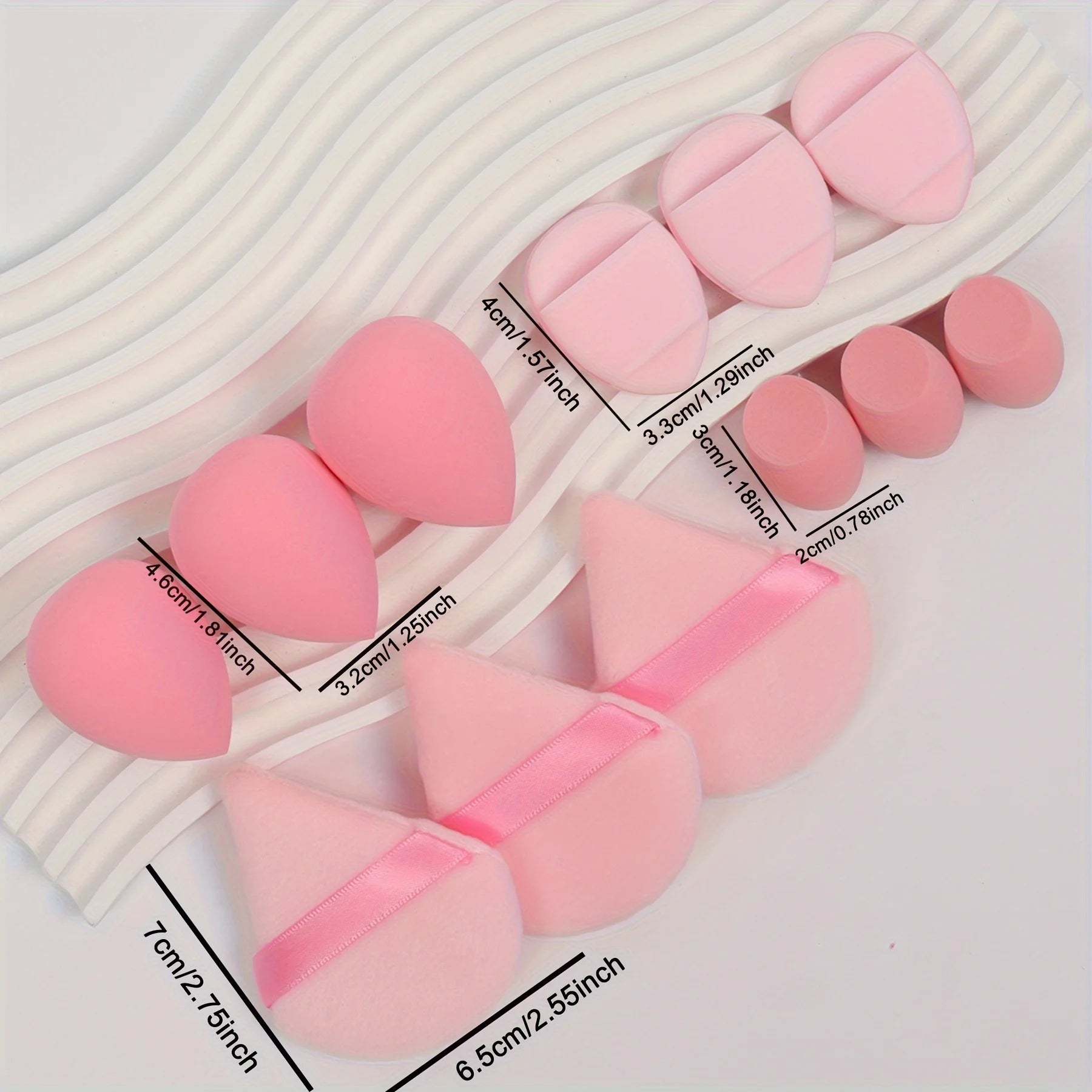 12 - Piece Makeup Sponge & Puff Set | Blender + Puff + Mini Combo - Katchy Vibez