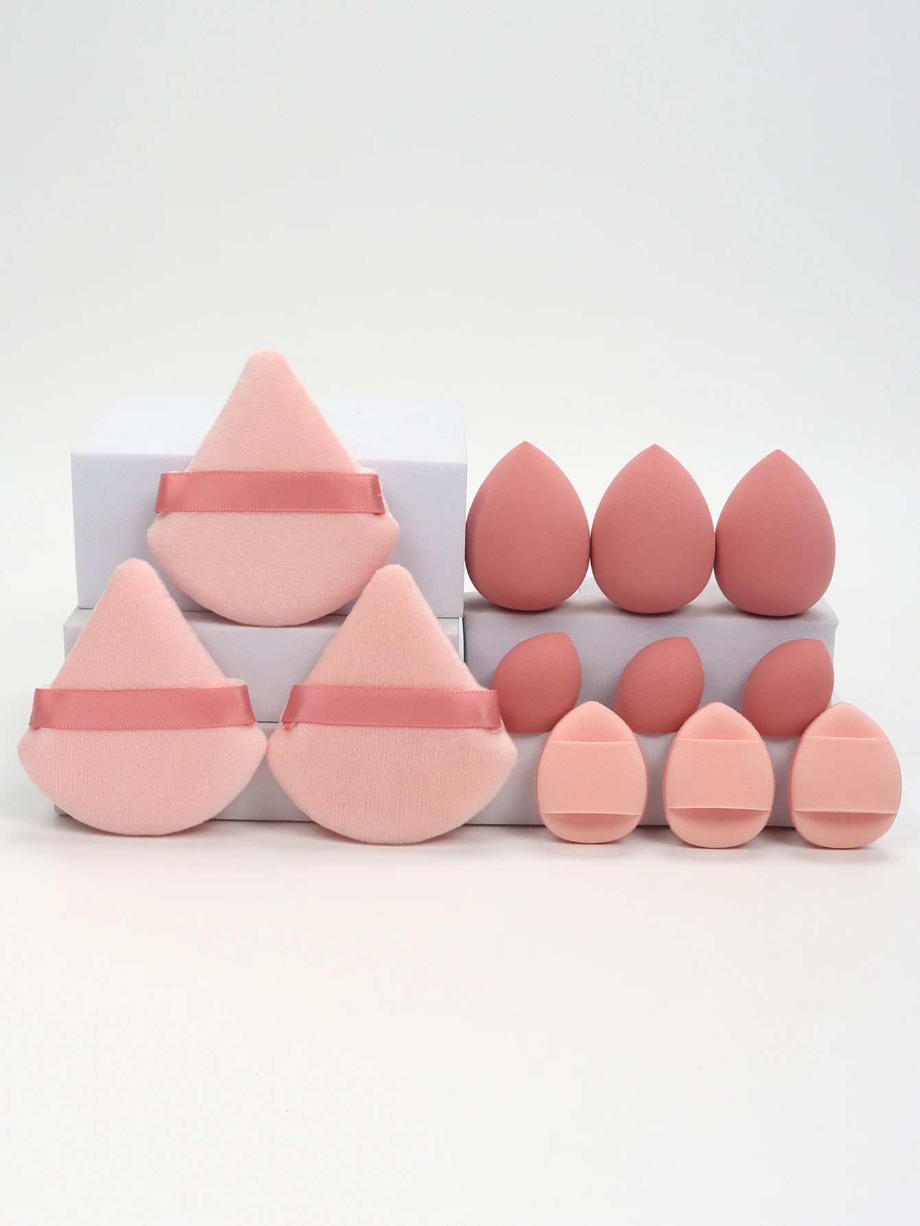 12 - Piece Makeup Sponge & Puff Set | Blender + Puff + Mini Combo - Katchy Vibez