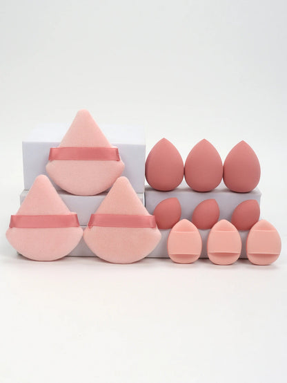 12 - Piece Makeup Sponge & Puff Set | Blender + Puff + Mini Combo - Katchy Vibez