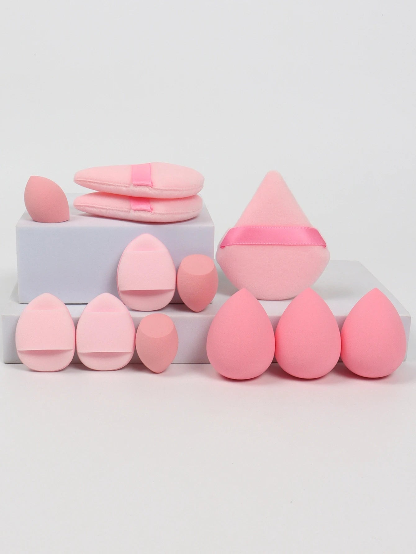 12 - Piece Makeup Sponge & Puff Set | Blender + Puff + Mini Combo - Katchy Vibez