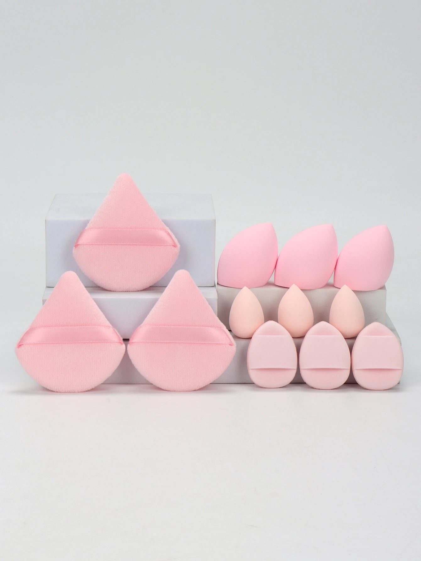 12 - Piece Makeup Sponge & Puff Set | Blender + Puff + Mini Combo - Katchy Vibez