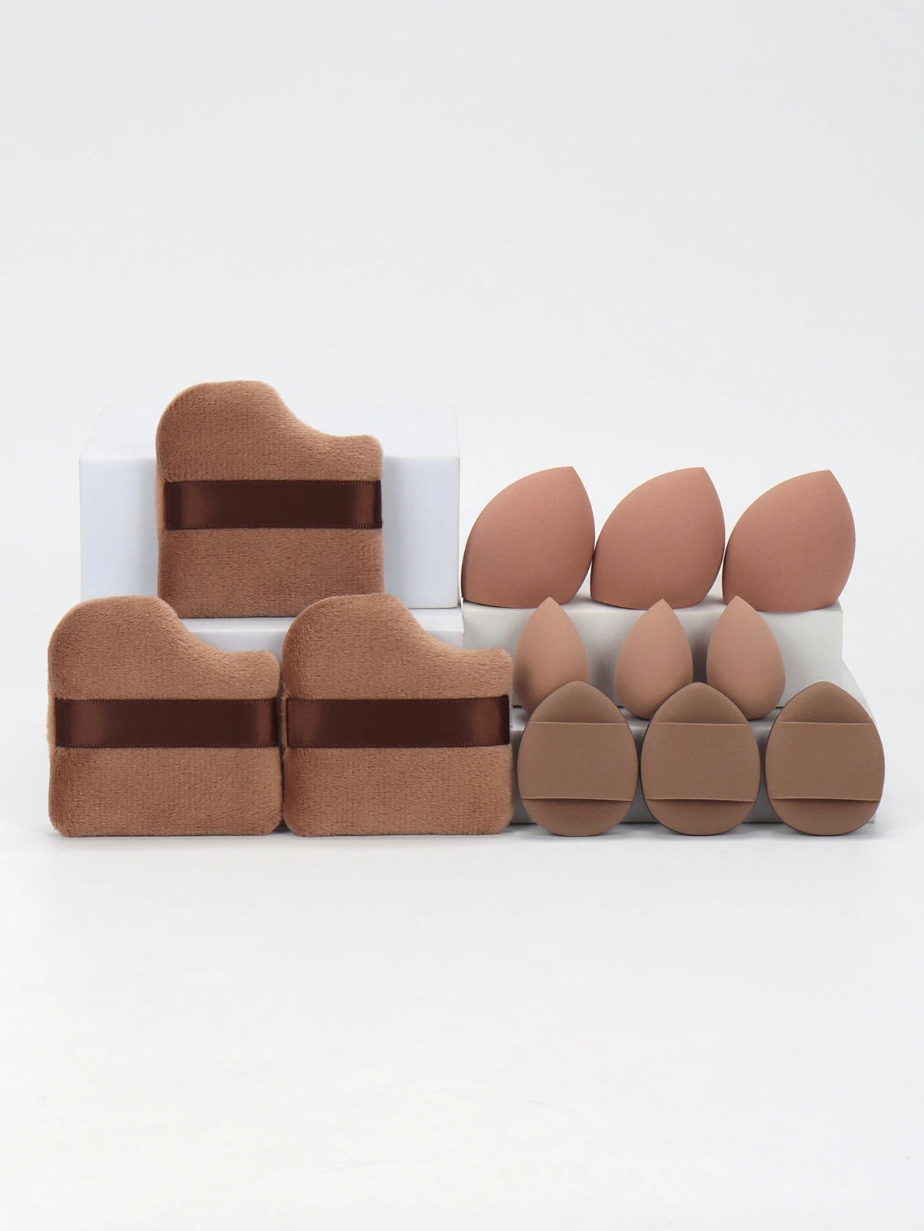 12 - Piece Makeup Sponge & Puff Set | Blender + Puff + Mini Combo - Katchy Vibez