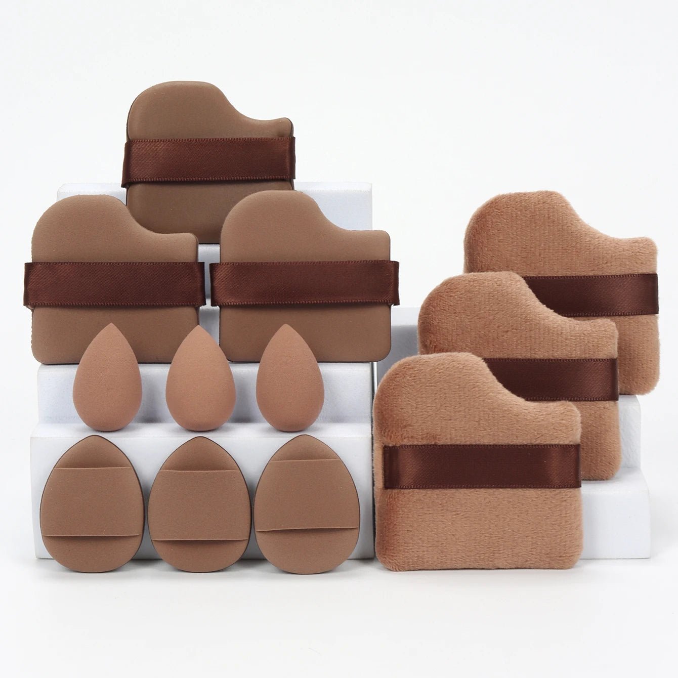 12 - Piece Makeup Sponge & Puff Set | Blender + Puff + Mini Combo - Katchy Vibez