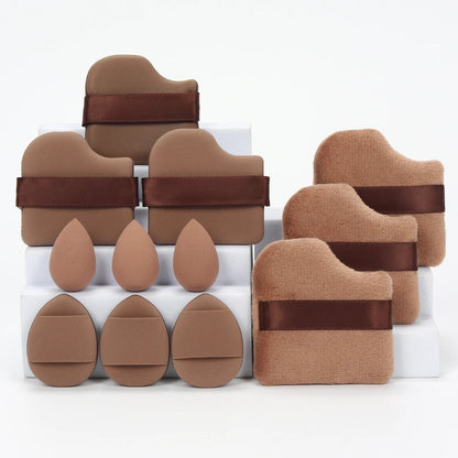 12 - Piece Makeup Sponge & Puff Set | Blender + Puff + Mini Combo - Katchy Vibez