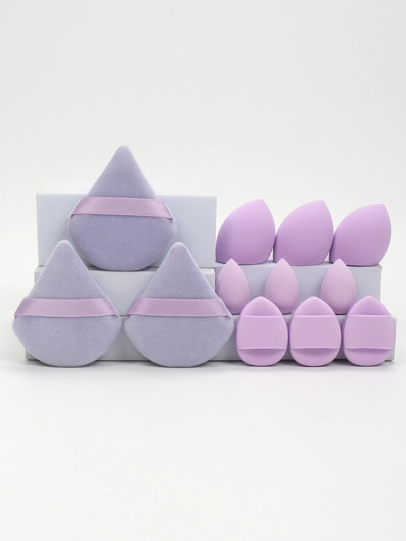 12 - Piece Makeup Sponge & Puff Set | Blender + Puff + Mini Combo - Katchy Vibez