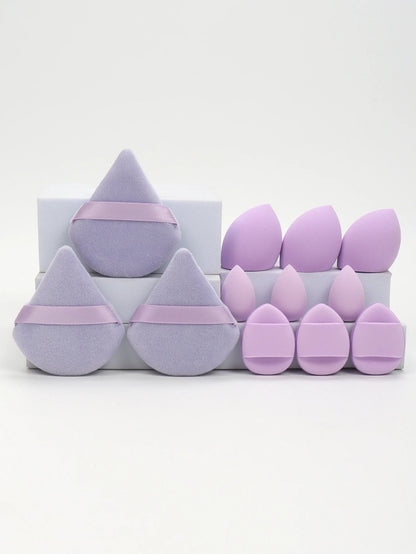 12 - Piece Makeup Sponge & Puff Set | Blender + Puff + Mini Combo - Katchy Vibez