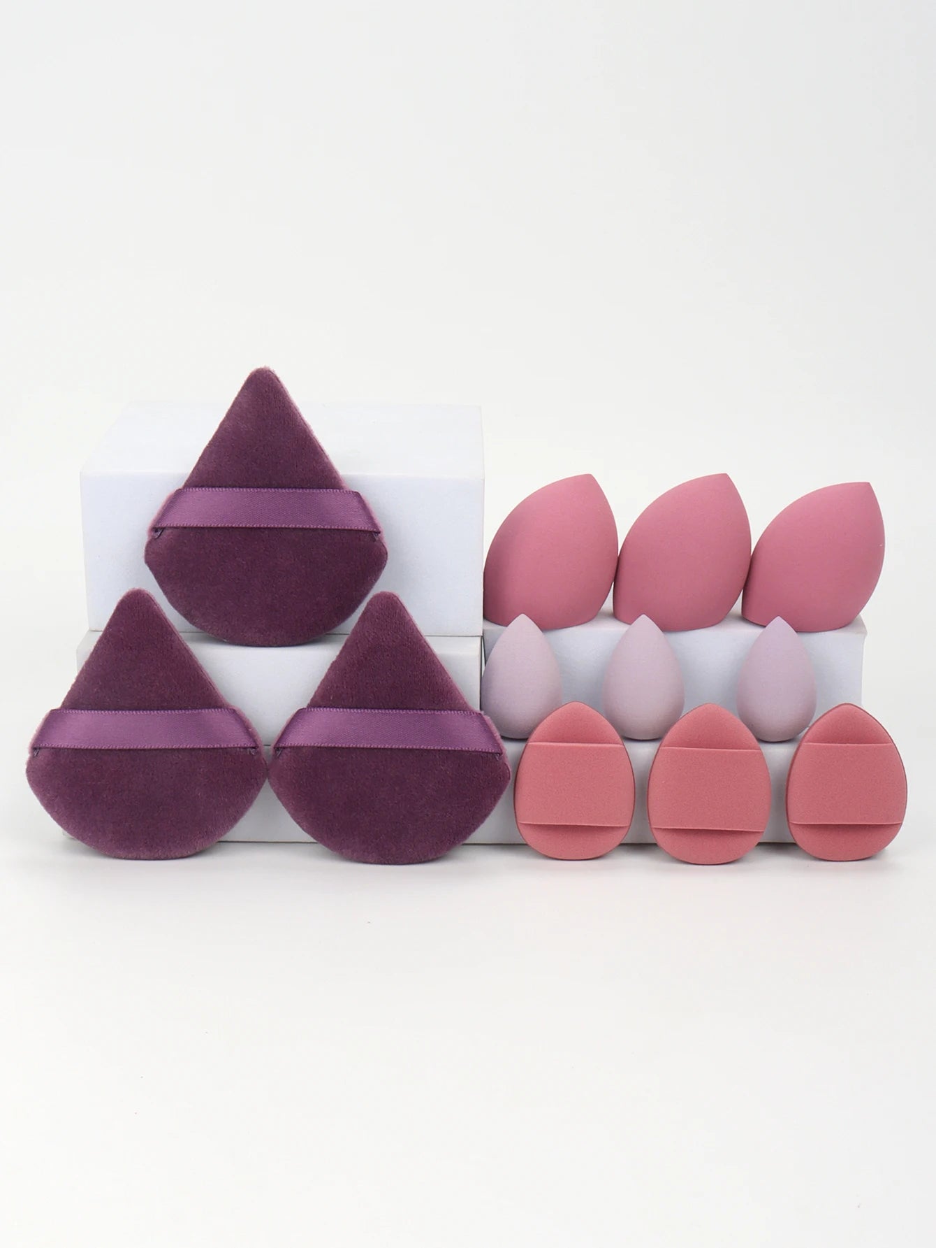 12 - Piece Makeup Sponge & Puff Set | Blender + Puff + Mini Combo - Katchy Vibez