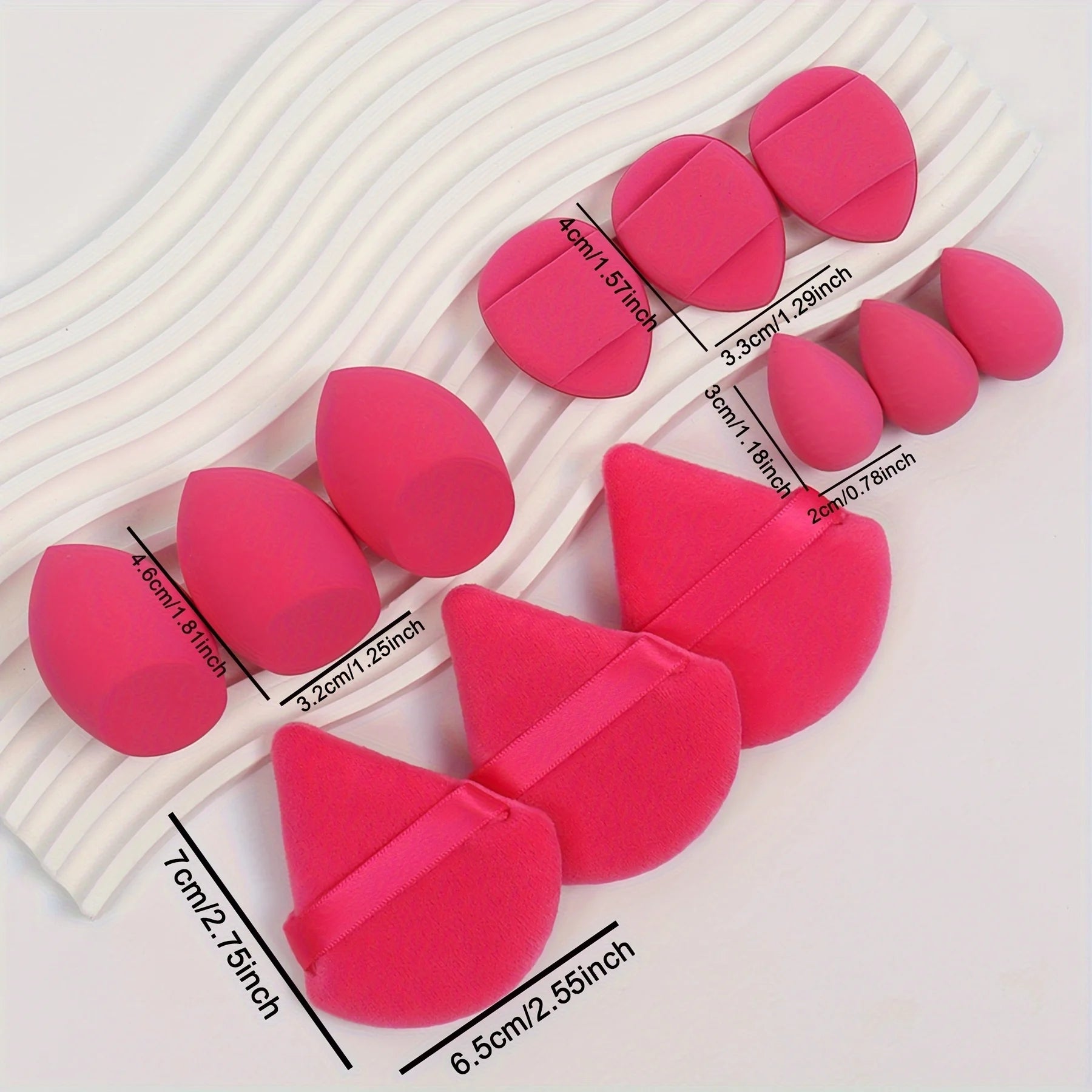 12 - Piece Makeup Sponge & Puff Set | Blender + Puff + Mini Combo - Katchy Vibez