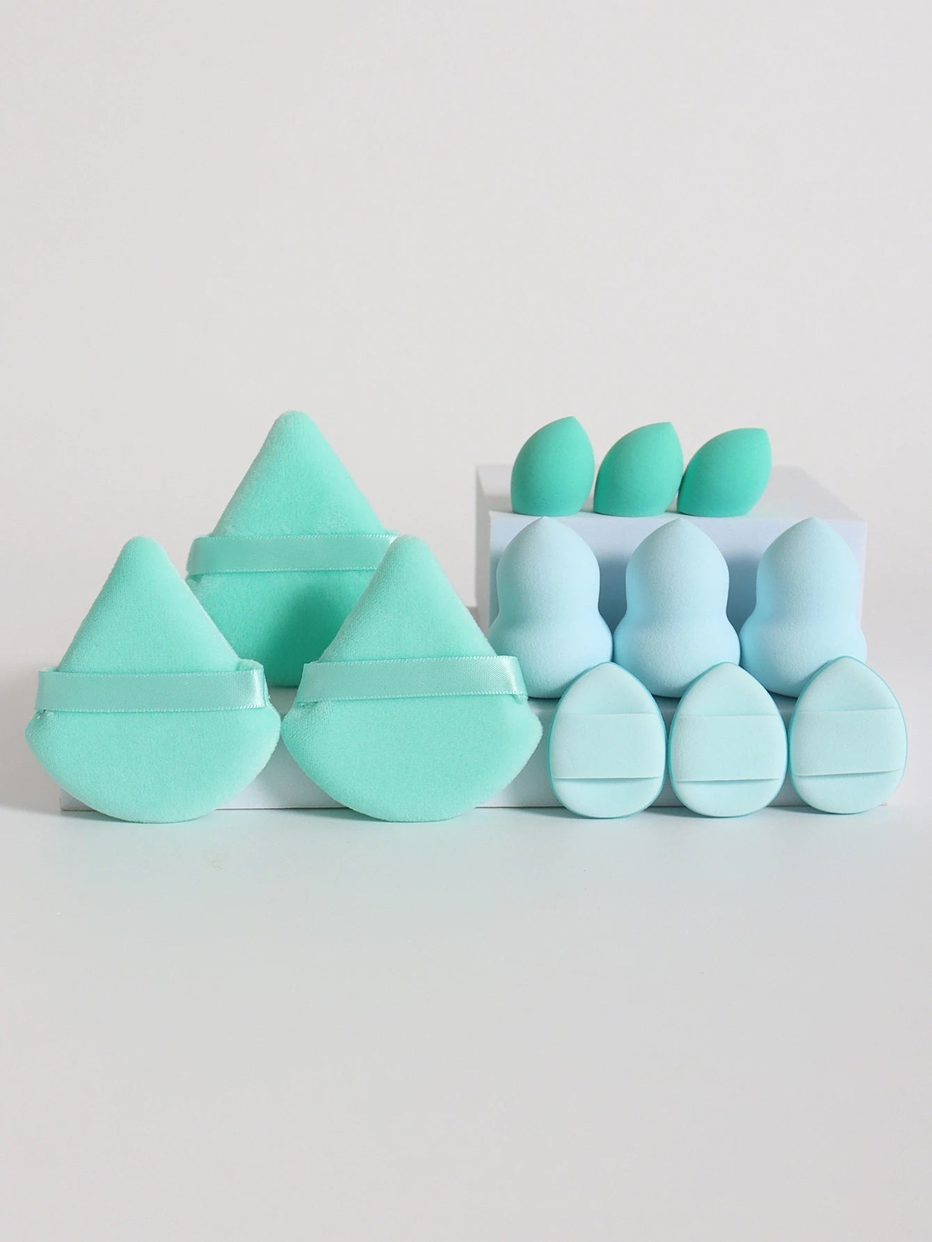 12 - Piece Makeup Sponge & Puff Set | Blender + Puff + Mini Combo - Katchy Vibez