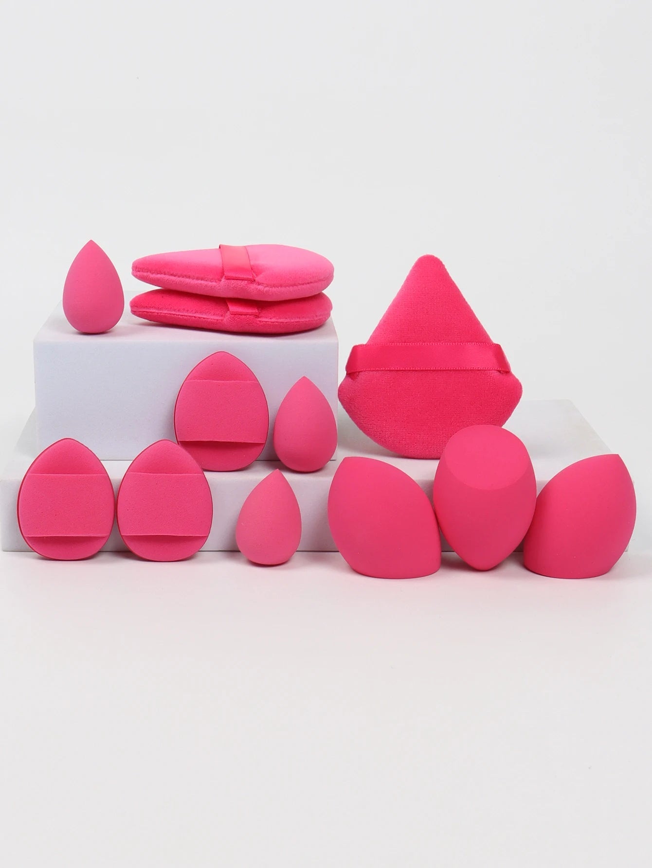 12 - Piece Makeup Sponge & Puff Set | Blender + Puff + Mini Combo - Katchy Vibez