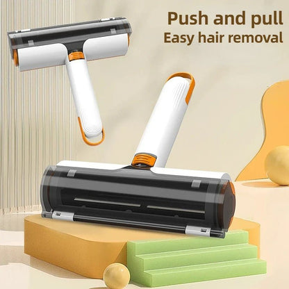 🔗2 - Way Pet Hair Remover Roller | Washable & Reusable Cleaner - Katchy Vibez
