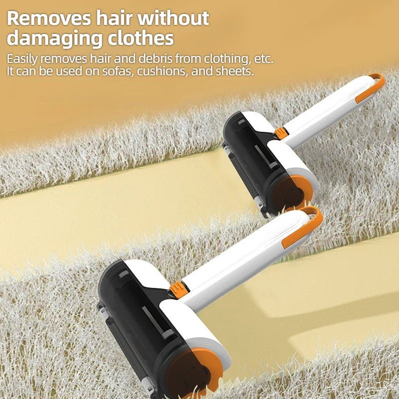 🔗2 - Way Pet Hair Remover Roller | Washable & Reusable Cleaner - Katchy Vibez