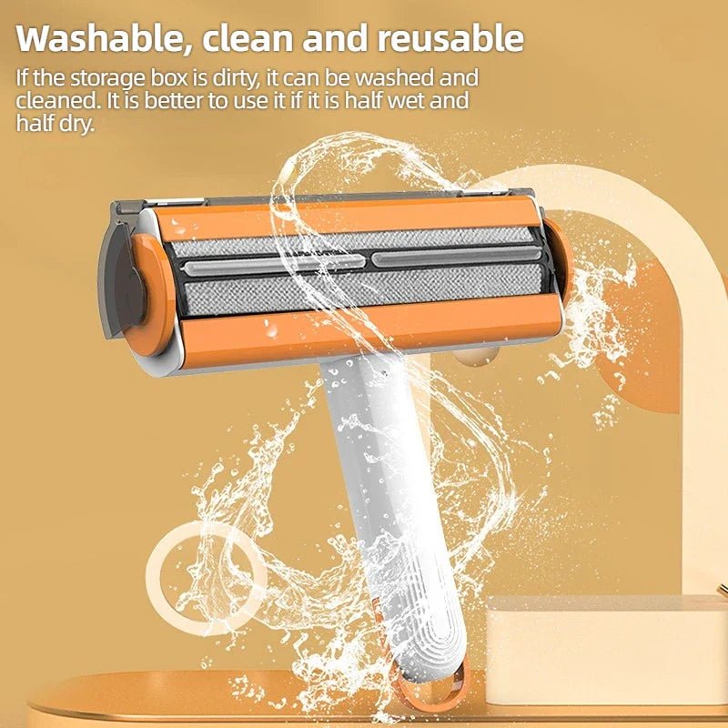 🔗2 - Way Pet Hair Remover Roller | Washable & Reusable Cleaner - Katchy Vibez