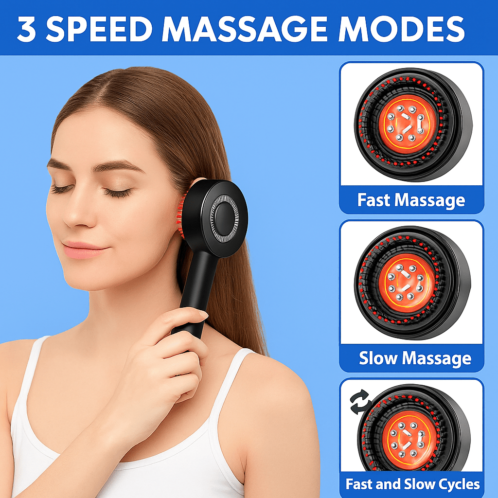 🔗3 - in - 1 Hair Oil Applicator & Scalp Massager Brush - Katchy Vibez