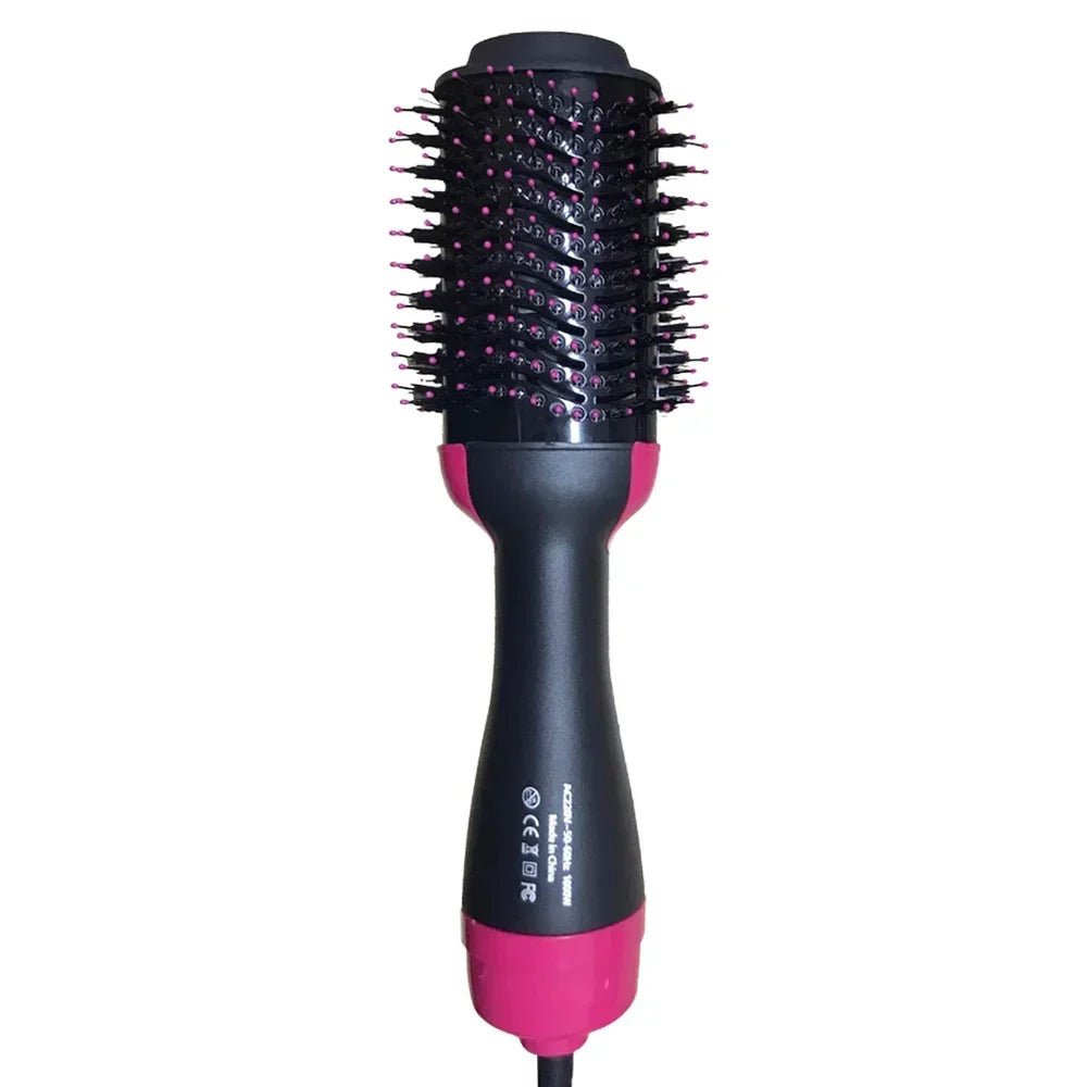 3 - in - 1 Hot Air Styling Brush | Dry, Straighten & Volumize in One Step - Katchy Vibez