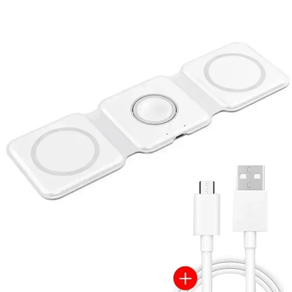 3 - in - 1 Magnetic Wireless Charging Station for Phone, Watch & Airpods – ZapDock™ - Katchy Vibez