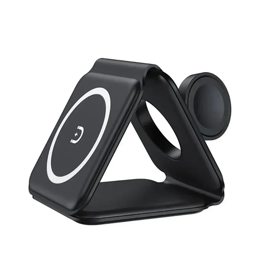 3 - in - 1 Magnetic Wireless Charging Station for Phone, Watch & Airpods – ZapDock™ - Katchy Vibez
