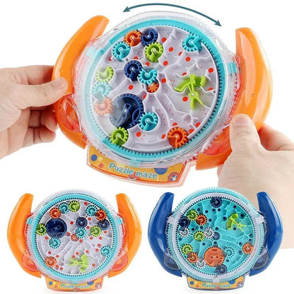 3D UFO Puzzle Maze | Transparent Rolling Ball Brain Teaser Toy - Katchy Vibez