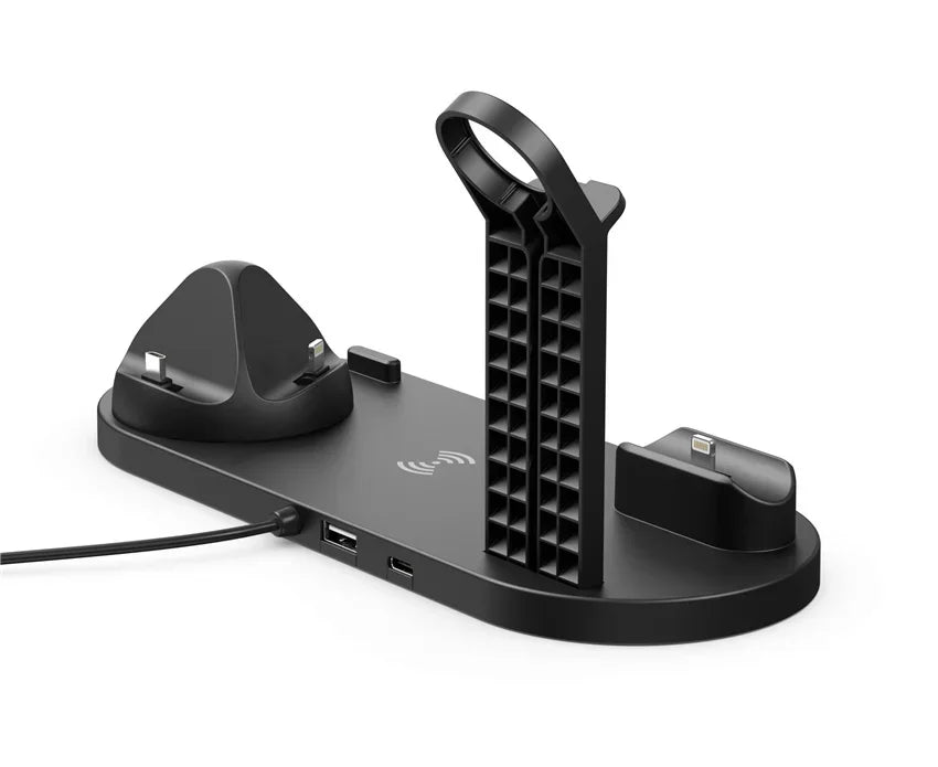 5 - in - 1 Wireless Charging Station | Multi - Device Desktop Organizer - Katchy Vibez
