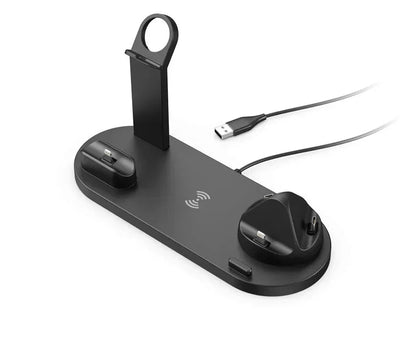 5 - in - 1 Wireless Charging Station | Multi - Device Desktop Organizer - Katchy Vibez