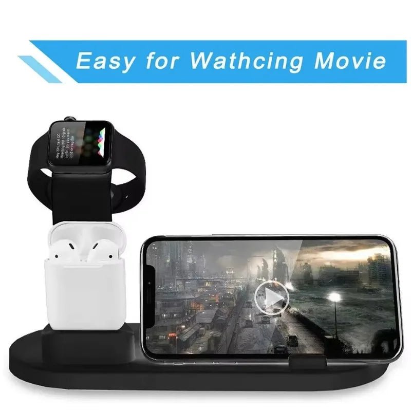 5 - in - 1 Wireless Charging Station | Multi - Device Desktop Organizer - Katchy Vibez
