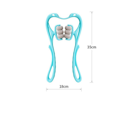 6 - Roller Cervical Neck Massager with Scraping Board - Katchy Vibez