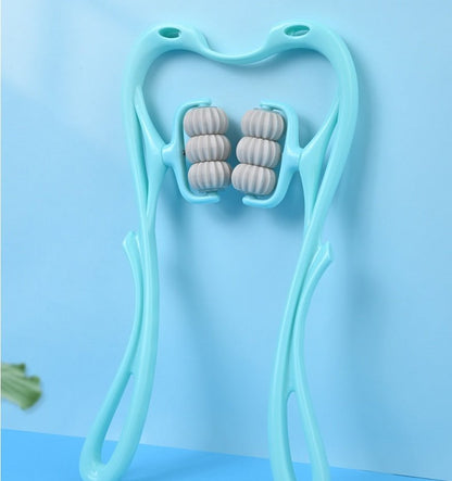 6 - Roller Cervical Neck Massager with Scraping Board - Katchy Vibez