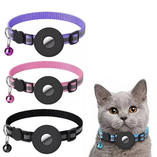 AirTag Pet Collar – Reflective & Waterproof for Cats & Dogs - Katchy Vibez